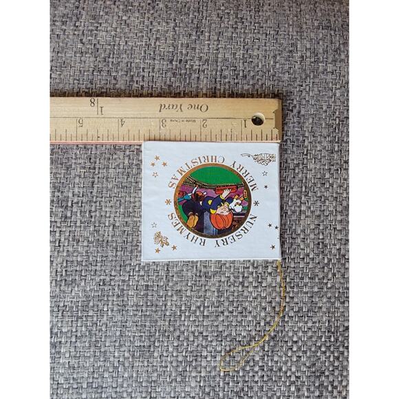 Mini Book Ornament Christmas Nursery Rhymes Vintage - Picture 5 of 6